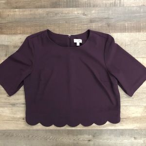 Madison Jules Scalloped Blouse